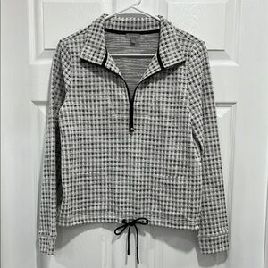 T by Talbots Quarter Zip Pullover Top